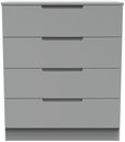 Milan Grey 4 Drawer Chest