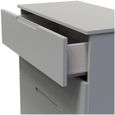Milan Grey 4 Drawer Deep Chest