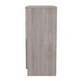 Milan Grey Gloss and Grey Oak 4 Drawer Chest