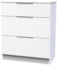 Milan White Gloss 3 Drawer Deep Chest