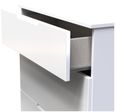 Milan White Gloss 3 Drawer Deep Chest