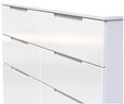 Milan White Gloss 6 Drawer Midi Chest