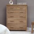 Opus Chest of Drawers - 4+2 Drawer - Jumbo - Oak