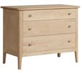 Modena Chest of Drawer - 3 Drawer - Oak