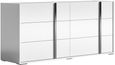 Modern Bianca Wide Dresser - 6 Drawer - White