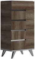 Modern Medea Tall Chest - 5 Drawer - Vintage Oak