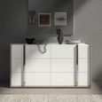 Modern Treviso Dresser - 6 Drawer Wide - Grey
