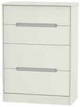 Monaco Cashmere Matt 4 Drawer Deep Chest