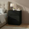 Monaco Chest - Deep - 3 Drawer - Black
