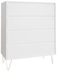 Montour White 4 Drawer Chest