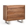 Monza Natural Acacia Wood - 3 Drawer Chest