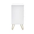 Murano Chest of Drawers - 3 Drawer - Small - Ribbed - White