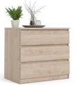 Naia Oak Effect 3 Drawer Small Chest