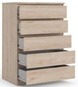 Naia Oak Effect 5 Drawer Chest