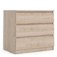 Naia White Gloss 3 Drawer Small Chest