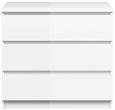 Naia White Gloss 3 Drawer Small Chest