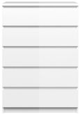 Naia White Gloss 5 Drawer Chest