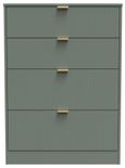 Nashville Green 4 Drawer Deep Chest