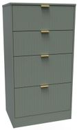 Nashville Green 4 Drawer Deep Midi Chest