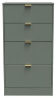 Nashville Green 4 Drawer Deep Midi Chest