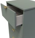 Nashville Green 5 Drawer Narrow Chest