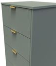 Nashville Green 5 Drawer Narrow Chest