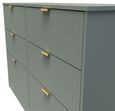 Nashville Green 6 Drawer Midi Chest