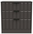New York Graphite 3 Drawer Deep Chest