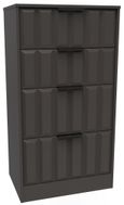 New York Graphite 4 Drawer Deep Midi Chest