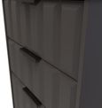 New York Graphite 4 Drawer Deep Midi Chest