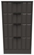 New York Graphite 4 Drawer Deep Midi Chest