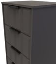 New York Graphite 5 Drawer Narrow Chest