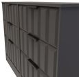 New York Graphite 6 Drawer Midi Chest