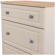 Norfolk Cashmere and Oak Effect 3 Drawer Deep Chest