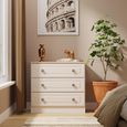 Norfolk Cashmere and Oak Effect 3 Drawer Small Chest