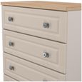 Norfolk Cashmere and Oak Effect 4 Drawer Chest