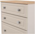 Norfolk Cashmere and Oak Effect 4 Drawer Deep Chest