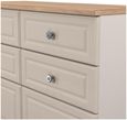 Norfolk Cashmere and Oak Effect 6 Drawer Midi Chest