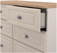 Norfolk Cashmere and Oak Effect 6 Drawer Midi Chest