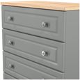 Norfolk Grey and Oak Effect 4 Drawer Chest