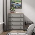 Norfolk Grey and Oak Effect 4 Drawer Chest