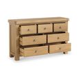 Normandy Chest - 3+4 Drawer Wide - Oak