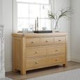 Normandy Chest - 3+4 Drawer Wide - Oak