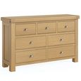 Normandy Chest - 3+4 Drawer Wide - Oak