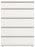 Nova White 5 Drawer Chest