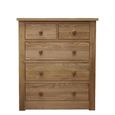Torino Chest of Drawers - 3+2 Drawer - Oak