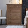 Torino Chest of Drawers - 4+2 Drawer - Oak