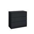 Oslo Small Chest - 3 Drawer - Black