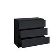 Oslo Small Chest - 3 Drawer - Black