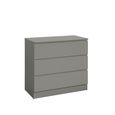 Oslo Small Chest - 3 Drawer - Grey